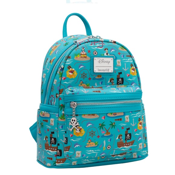 Loungefly Disney Mickey & Friends Pirate Mini Backpack Characters Pirates Bag - Picture 2 of 8